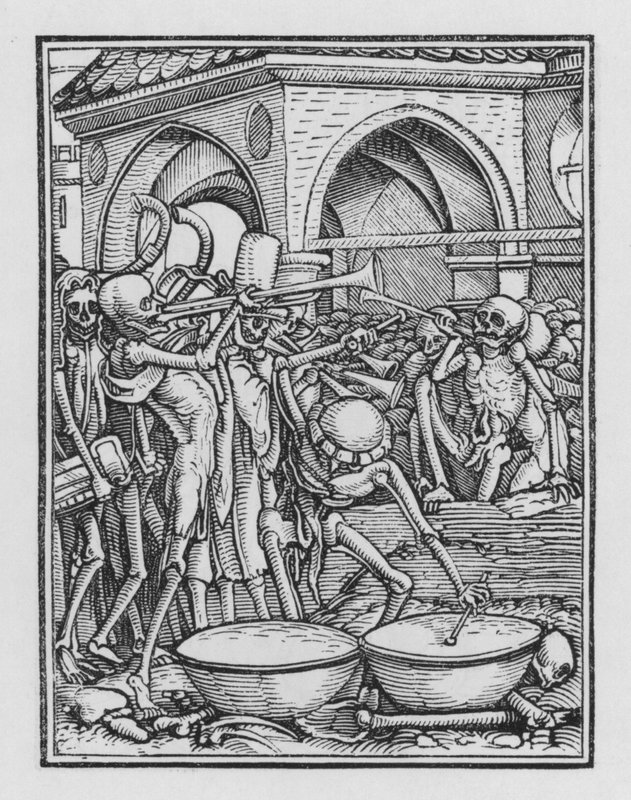 Holbeins Totentanz: Ein Friedhof von Hans after Holbein the Younger