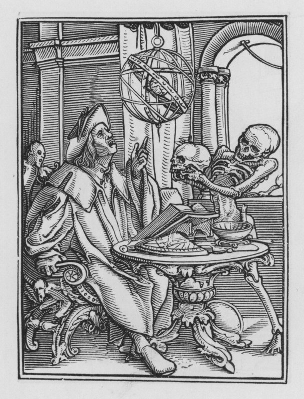 Holbeins Totentanz: Der Astrologe von Hans after Holbein the Younger