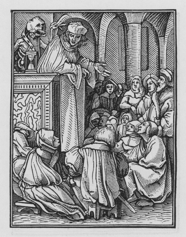 Holbeins Totentanz: Der Prediger von Hans after Holbein the Younger
