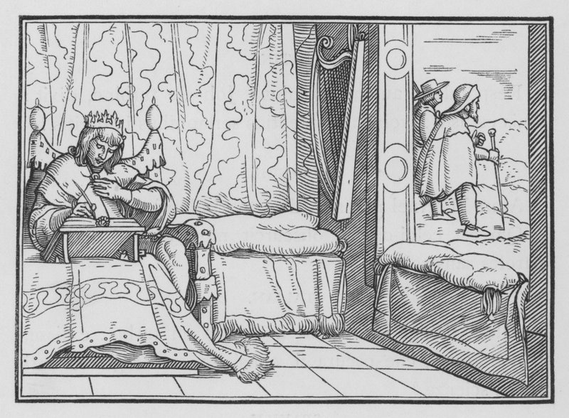 Das Glück der Frommen, Psalm I, 1 von Hans after Holbein the Younger