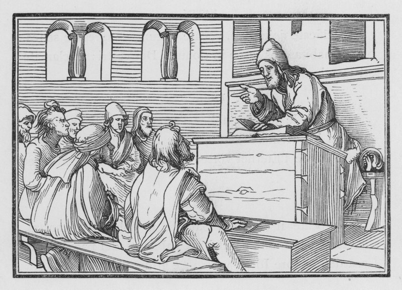 Die Prophezeiung von Amos, Amos I, 1 von Hans after Holbein the Younger