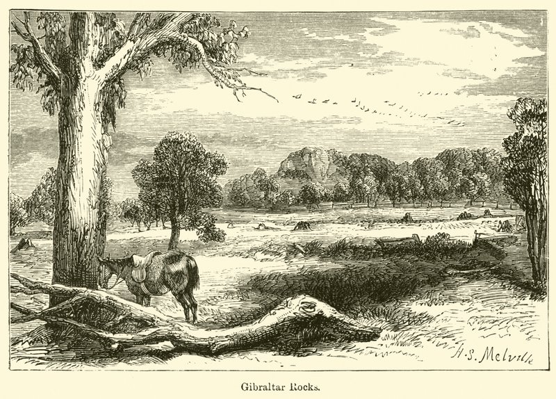Felsen von Gibraltar (Gravur) von Harden Sidney (after) Melville