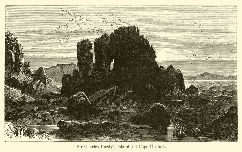 Sir Charles Hardys Insel, vor Cape Upstart von Harden Sidney Melville