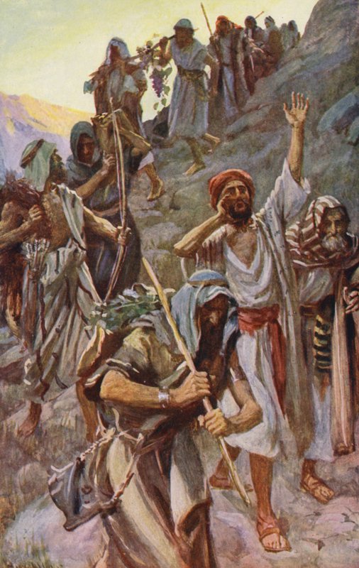 Altes Testament: "Ein Land, das von Milch und Honig fließt" von Harold Copping
