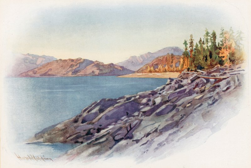 Am Kootenay-See von Harold Copping