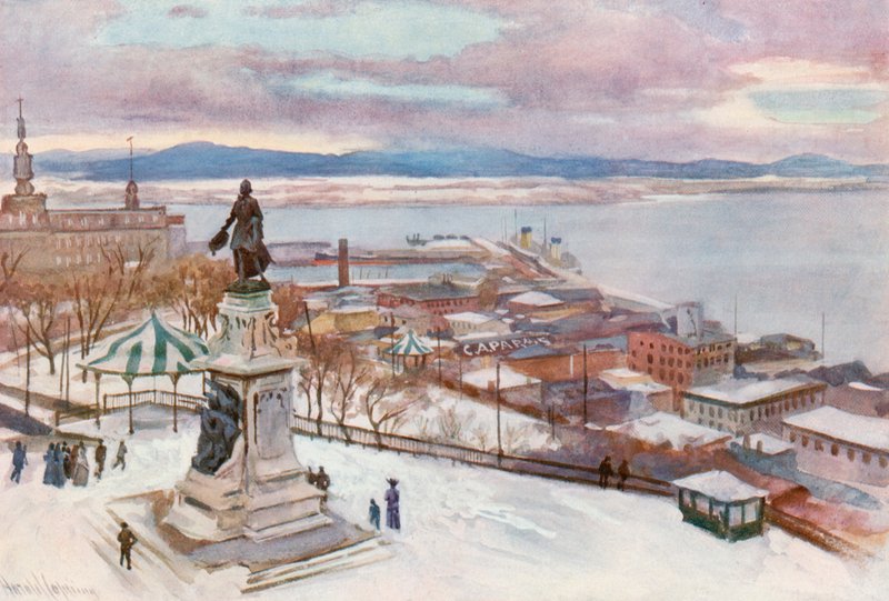 Quebec vom Hotel Fontenac von Harold Copping