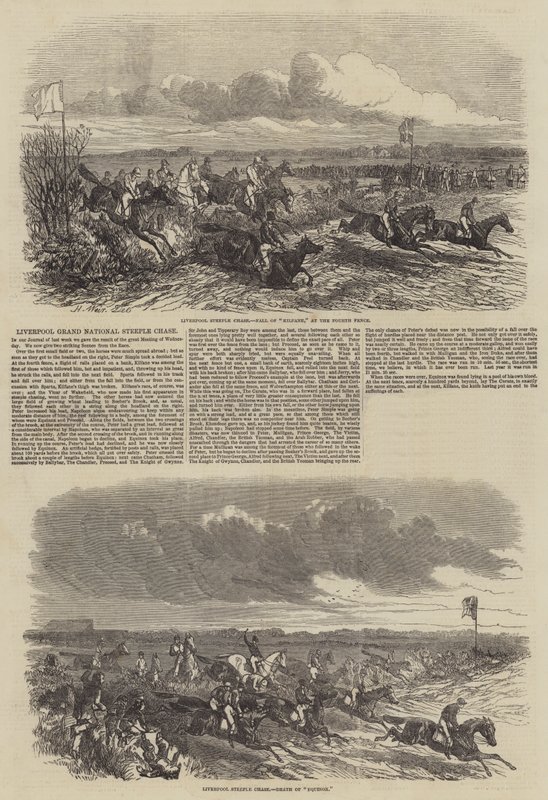 Liverpool Grand National Hindernisrennen von Harrison William Weir
