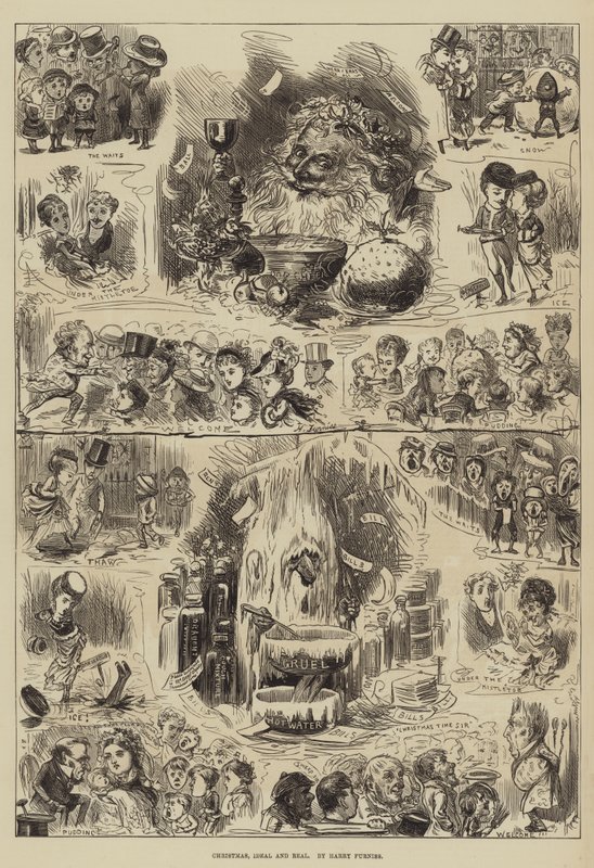 Weihnachten, ideal und real von Harry Furniss