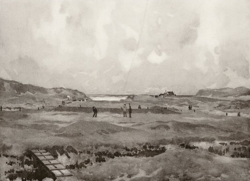 Golfplätze: Bude, das "Kindermädchen"-Loch von Harry (1878 1950) Rountree