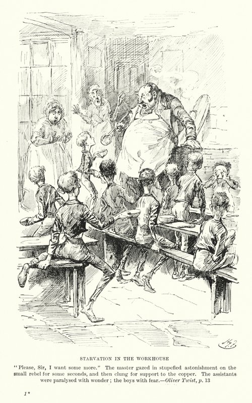 Illustration für Oliver Twist von Charles Dickens von Harry (after) Furniss
