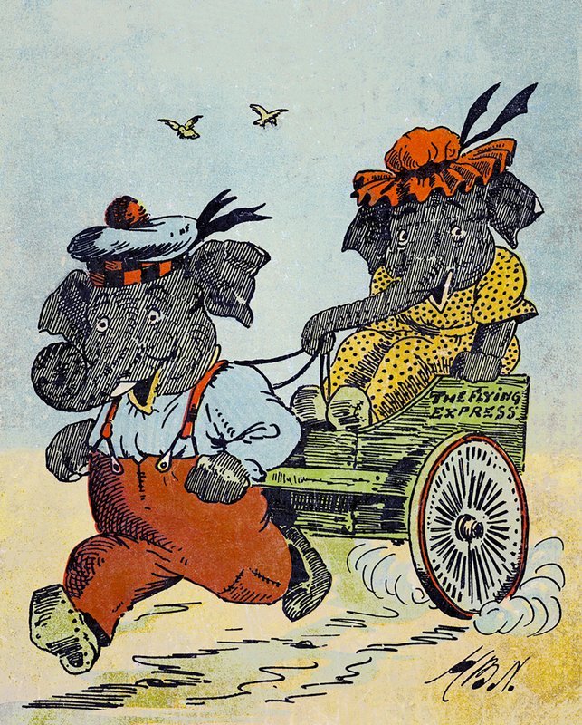 Illustration für Jumbos fröhliche Geschichten von Harry B Neilson
