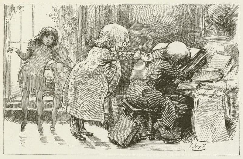 Illustration für Sylvie und Bruno von Lewis Carroll von Harry Furniss