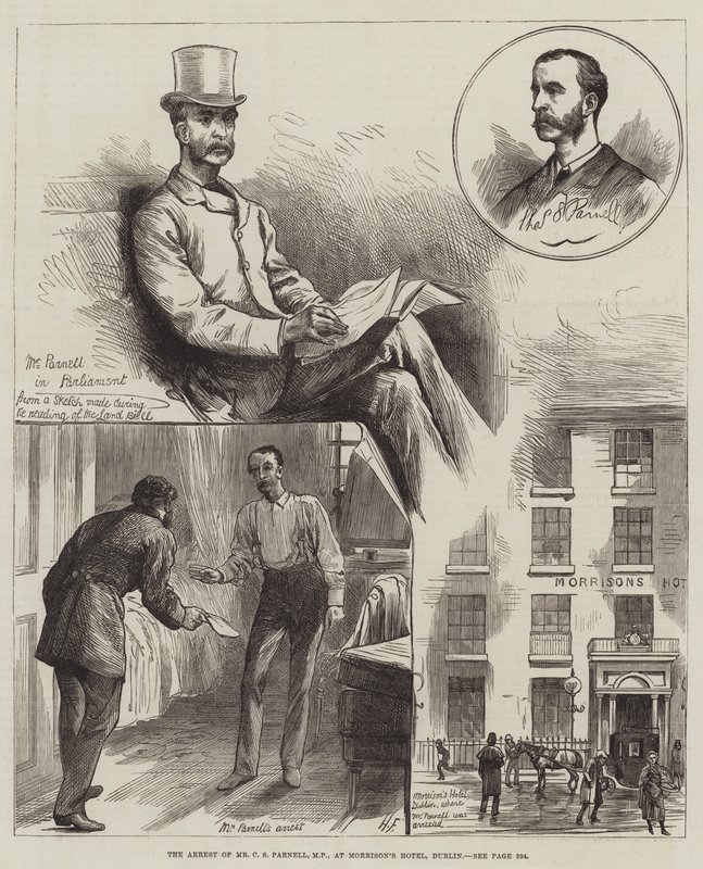 Die Verhaftung von Mr. C. S. Parnell, MP, im Morrison