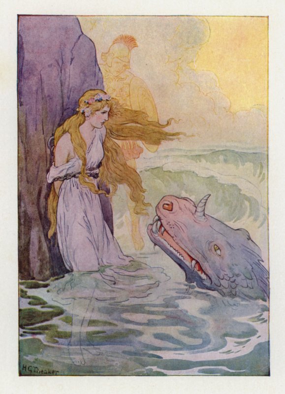 Andromeda und das Monster von Harry George Theaker