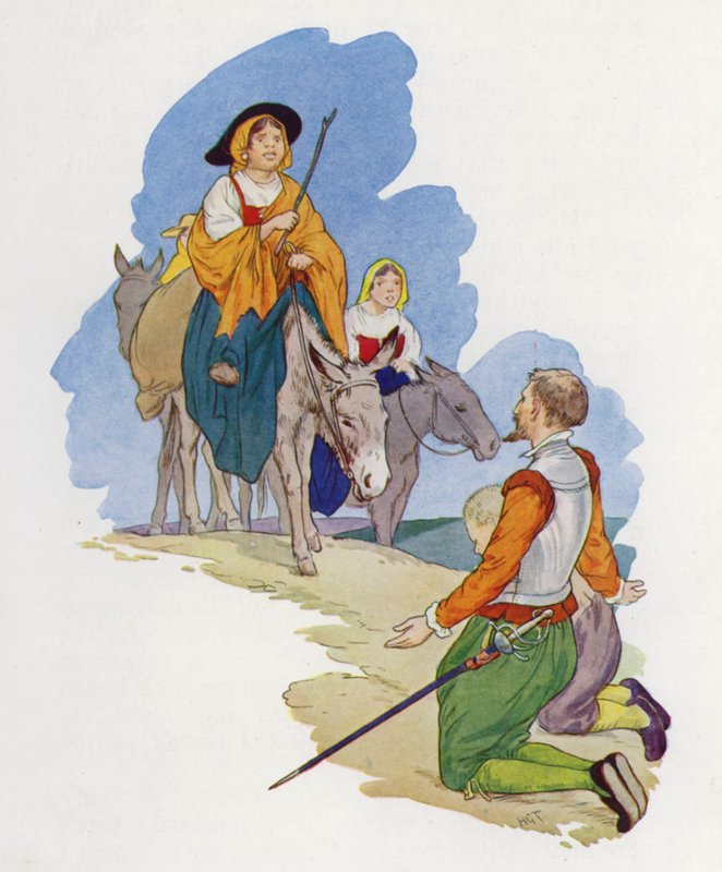 Illustration für Don Quixote von Harry George Theaker