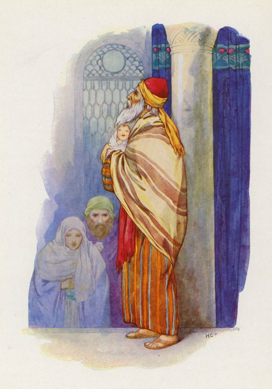 "Herr, nun lässt du deinen Diener in Frieden ziehen" von Harry George Theaker