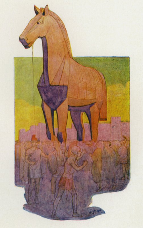 Das Trojanische Pferd von Harry George Theaker