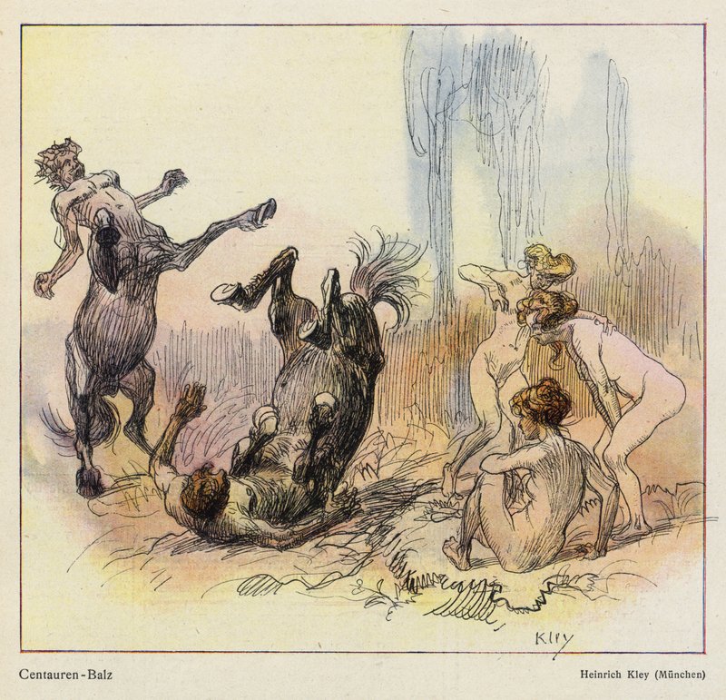 Balz der Kentauren von Heinrich Kley