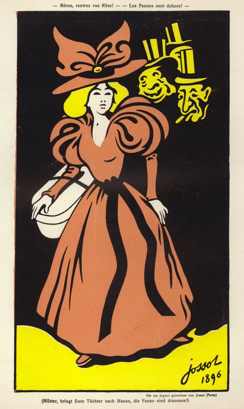 Mütter, bringt eure Töchter herein! Die Faune sind draußen! von Henri Gustave Jossot