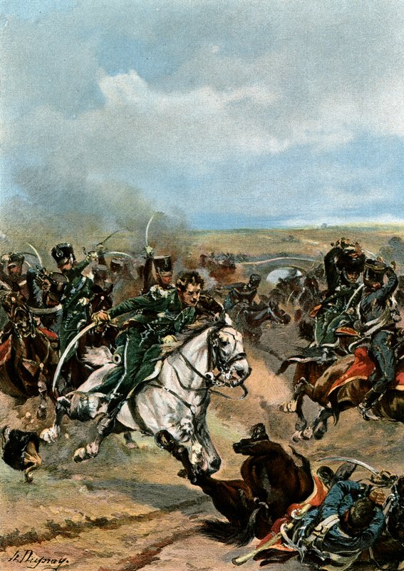 Heldentum der Offiziere des 20. Chasseurs von Henri Louis Dupray
