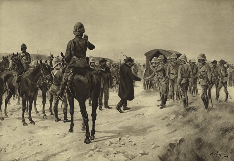 Die Kapitulation von Piet Cronje bei Paardeberg, 1900 von Henri Louis Dupray