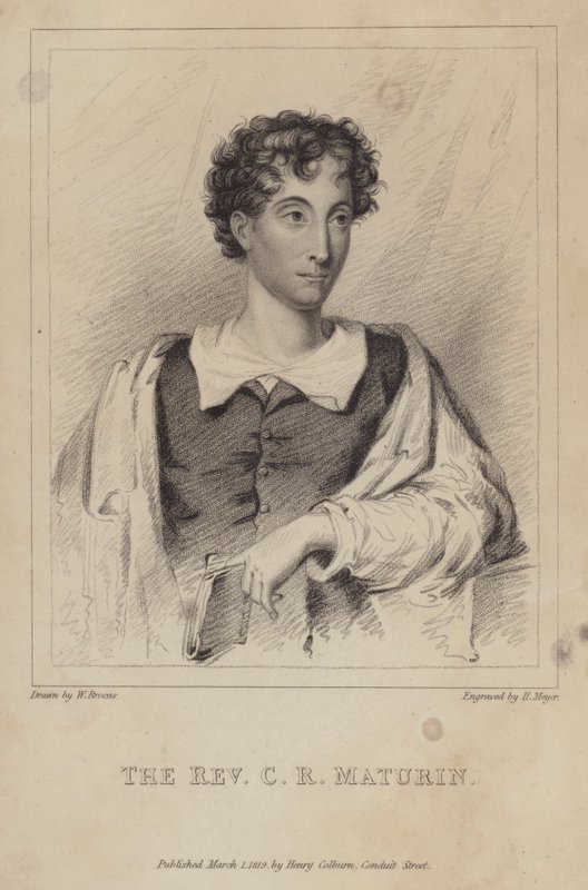 Charles Robert Maturin, irischer protestantischer Geistlicher, Romanautor und Dramatiker von Henri after Meyer