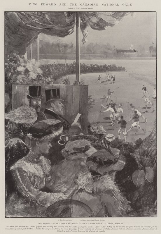 König Edward und das kanadische Nationalspiel von Henry Charles Seppings Wright