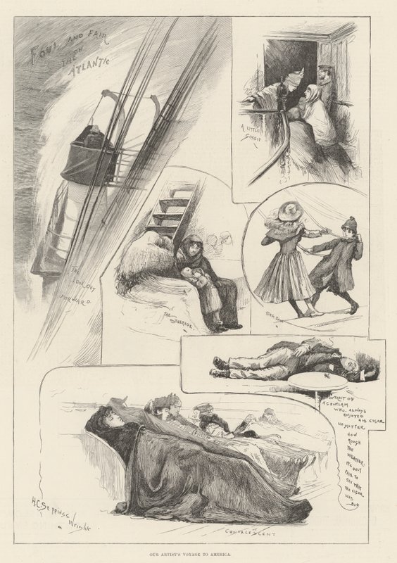 Die Reise unseres Künstlers nach Amerika von Henry Charles Seppings Wright