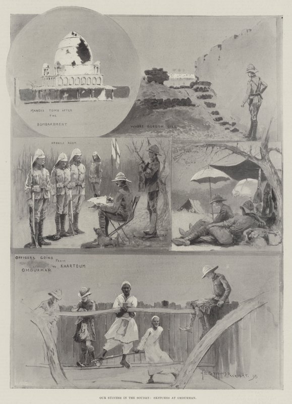 Unser Erfolg im Sudan, Skizzen in Omdurman von Henry Charles Seppings Wright