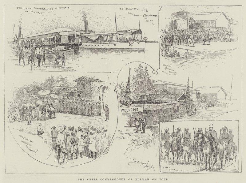Der Hauptkommissar von Burma auf Tour von Henry Charles Seppings Wright