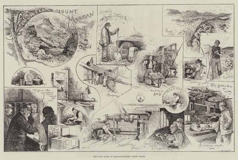 Die Goldminen von Merionethshire, Nordwales von Henry Charles Seppings Wright