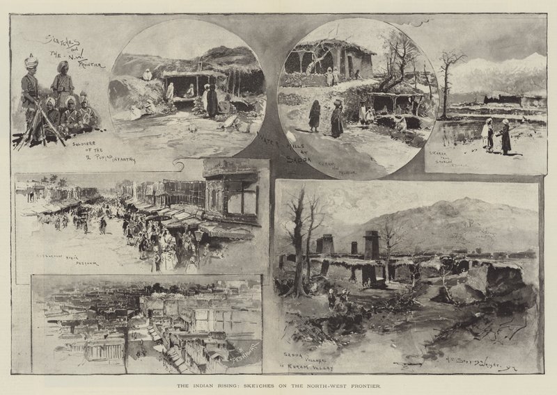 Der indische Aufstand, Skizzen an der Nordwestgrenze von Henry Charles Seppings Wright