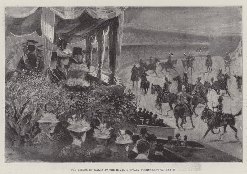 Der Prinz von Wales beim Royal Military Tournament am 29. Mai von Henry Charles Seppings Wright