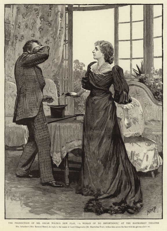 Die Produktion von Mr. Oscar Wildes neuem Stück, Eine Frau ohne Bedeutung, im Haymarket Theatre von Henry Marriott Paget