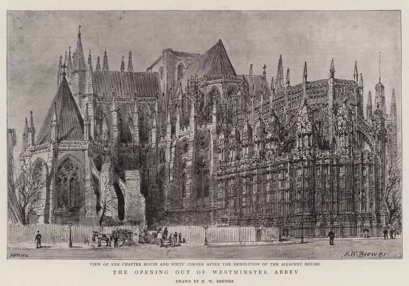 Die Eröffnung der Westminster Abbey von Henry William Brewer