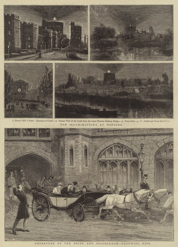 Die königliche Hochzeit in Windsor von Henry William Brewer