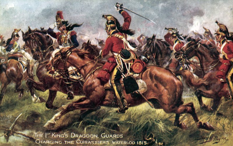 1st (Kings) Dragoon Guards, Schlacht von Waterloo, 18. Juni 1815 von Henry A. Payne