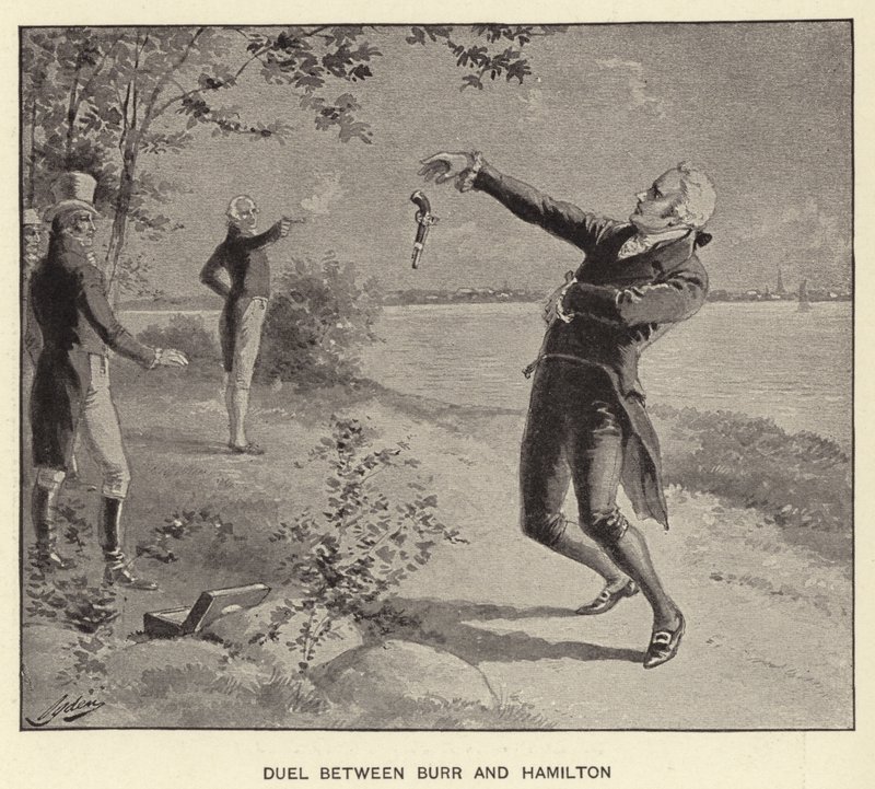Duell zwischen Burr und Hamilton von Henry Alexander (after) Ogden