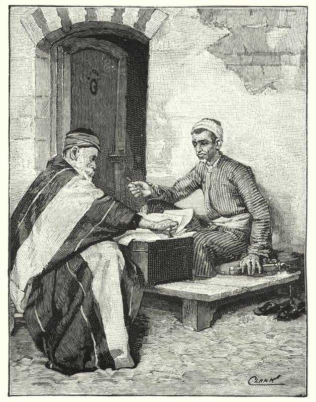 Ein östlicher Schreiber, der einen Brief versiegelt von Henry Andrew Harper