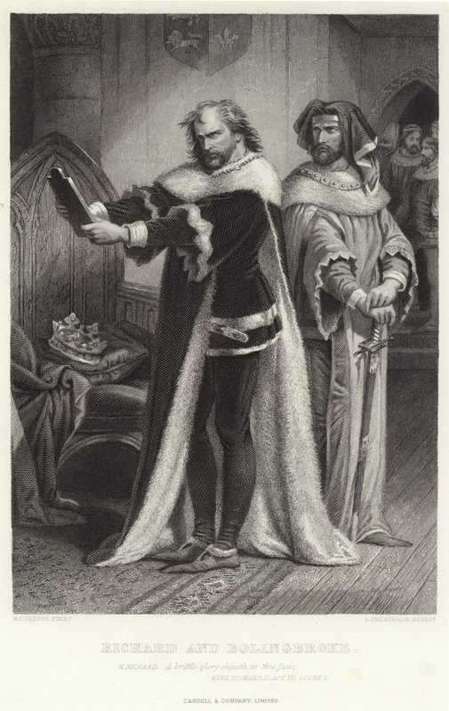 Richard und Bolingbroke, König Richard II, Akt IV, Szene I von Henry Courtney Selous