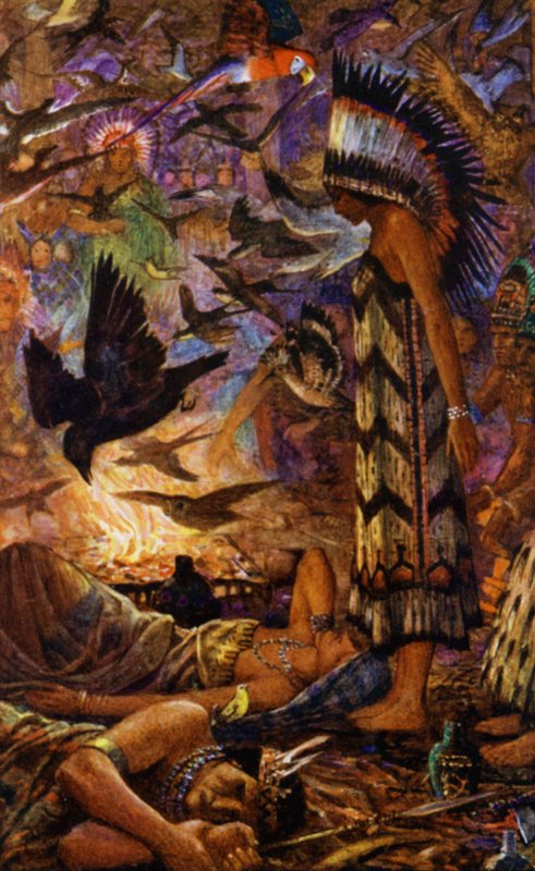 Djuns Magie im Haus des Häuptlings von Henry Justice Ford
