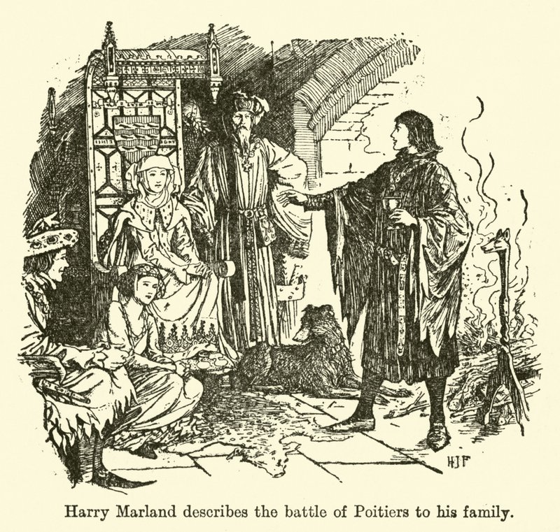 Harry Marland beschreibt seiner Familie die Schlacht von Poitiers von Henry Justice Ford