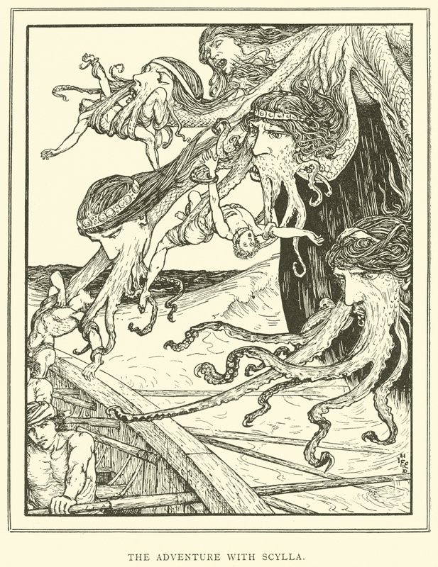 Das Abenteuer mit Scylla von Henry Justice Ford
