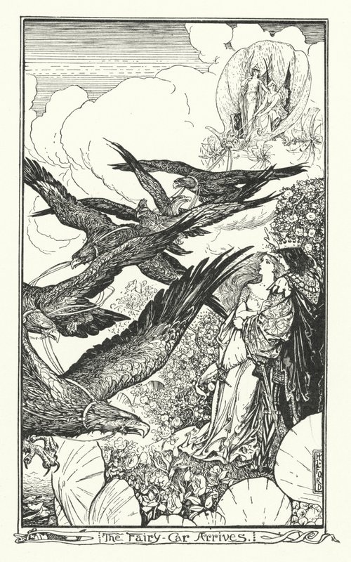 Der Feenwagen kommt an (Gravur) von Henry Justice Ford