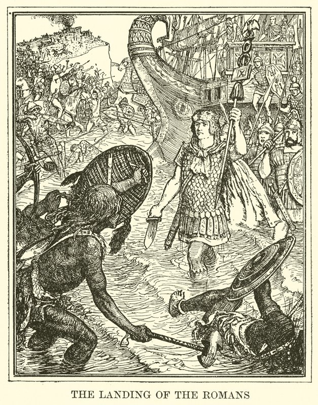 Die Landung der Römer von Henry Justice Ford