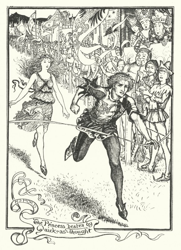 Die Prinzessin von Schnellwiegedanke geschlagen (Gravur) von Henry Justice Ford