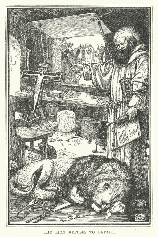 Der Löwe weigert sich zu gehen von Henry Justice Ford