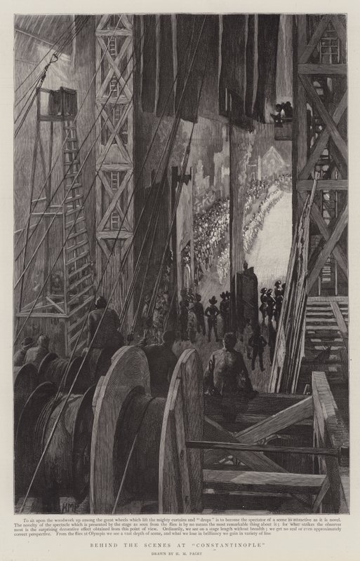 Hinter den Kulissen in Konstantinopel, bei Olympia von Henry Marriott Paget