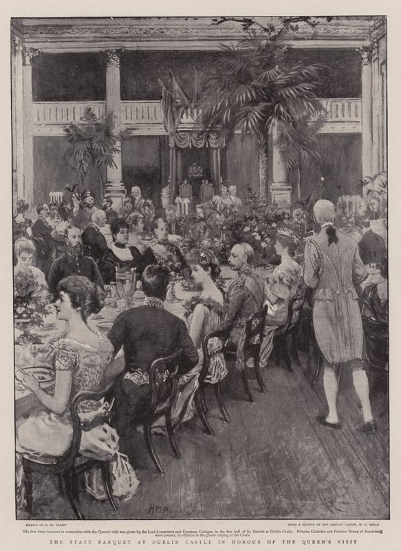 Das Staatsbankett im Dublin Castle zu Ehren des Besuchs der Königin von Henry Marriott Paget