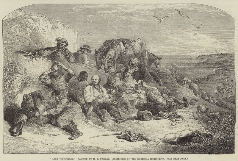 Halt-Schmuggler, Ausstellung der National Institution von Henry Perlee Parker